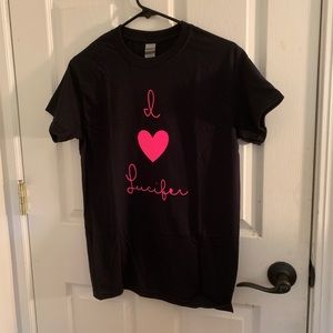 I π Lucifer shirt unisex S